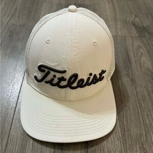 Titleist White Mesh Golf Hat